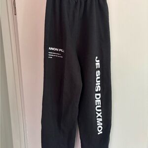 DeuxMoi Black Jogger Pants